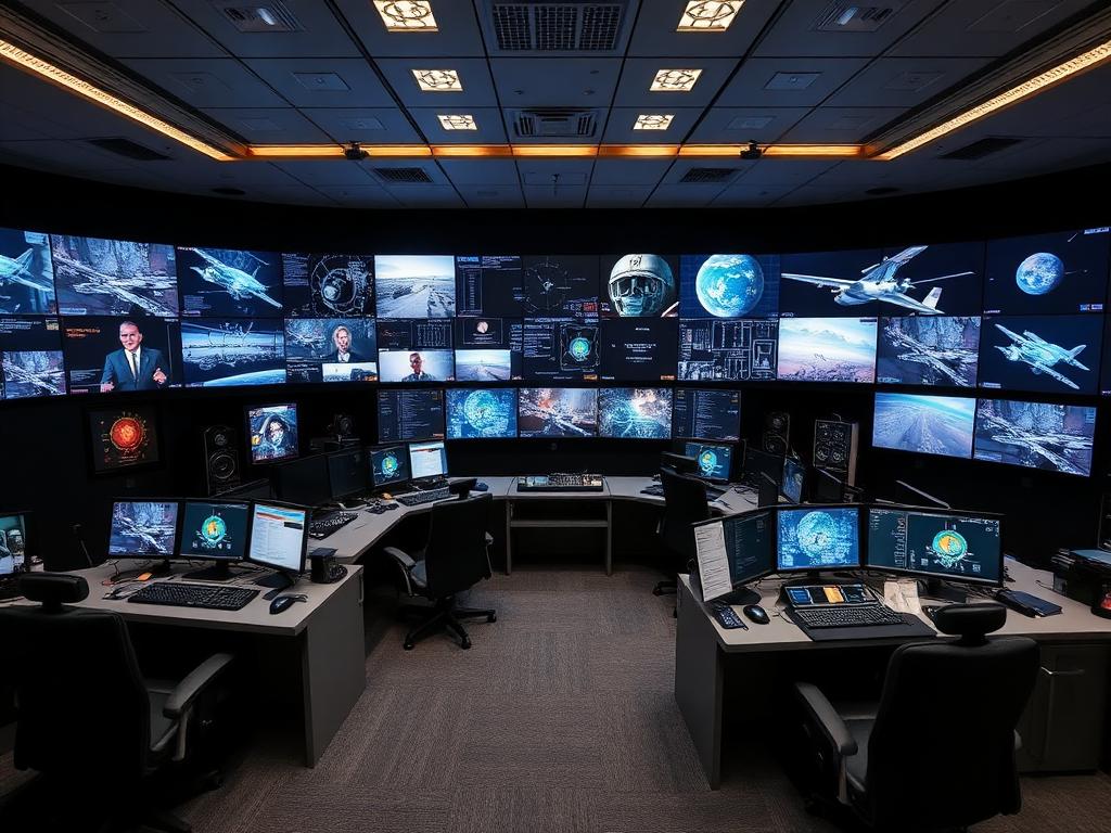 Command center with video wall