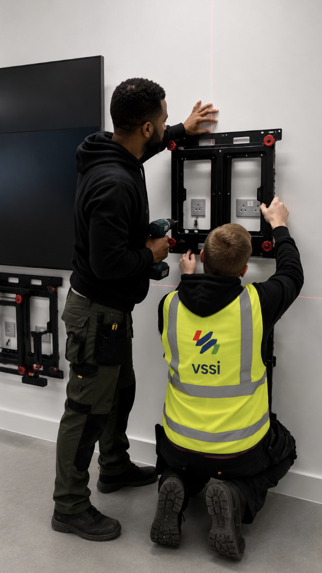 VSSi team mounting display hardware