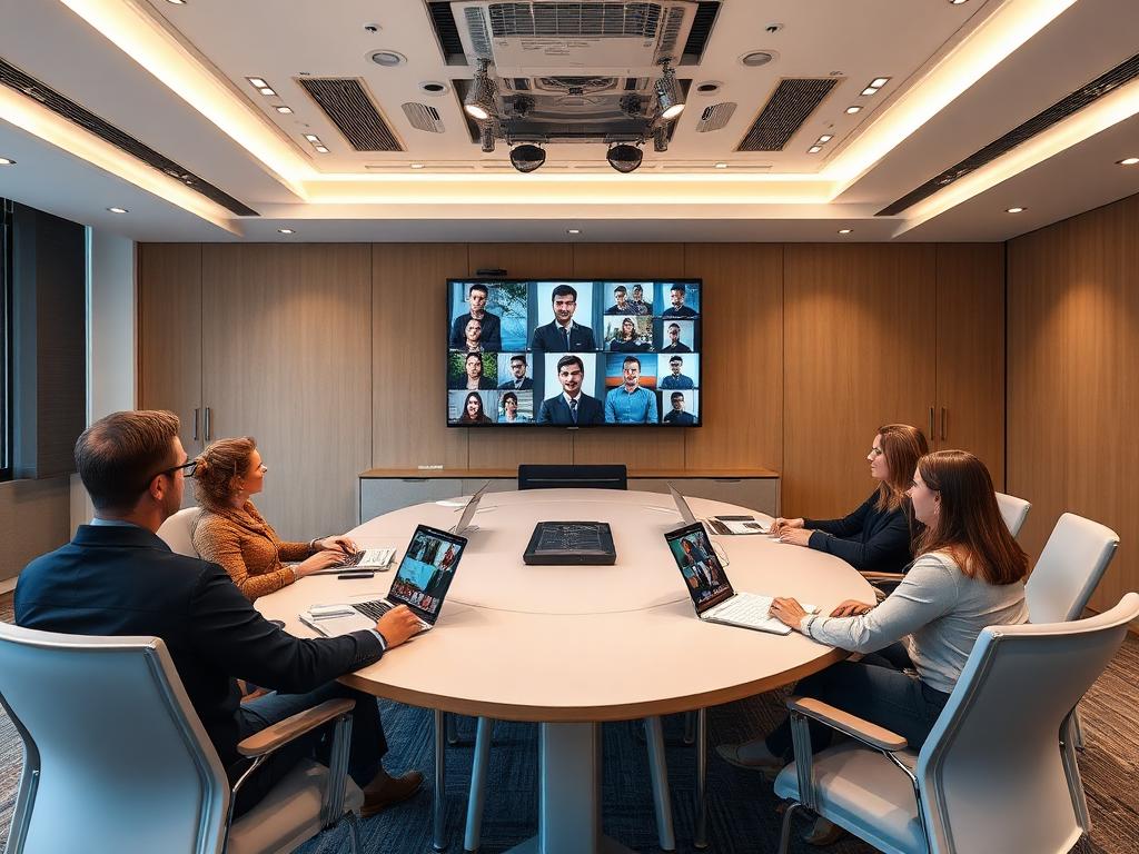 Training facility with video conferencing