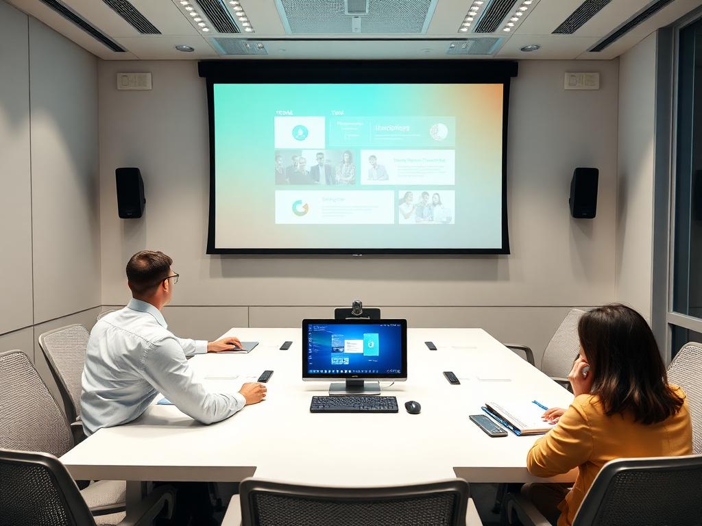 Multi-screen training room setup